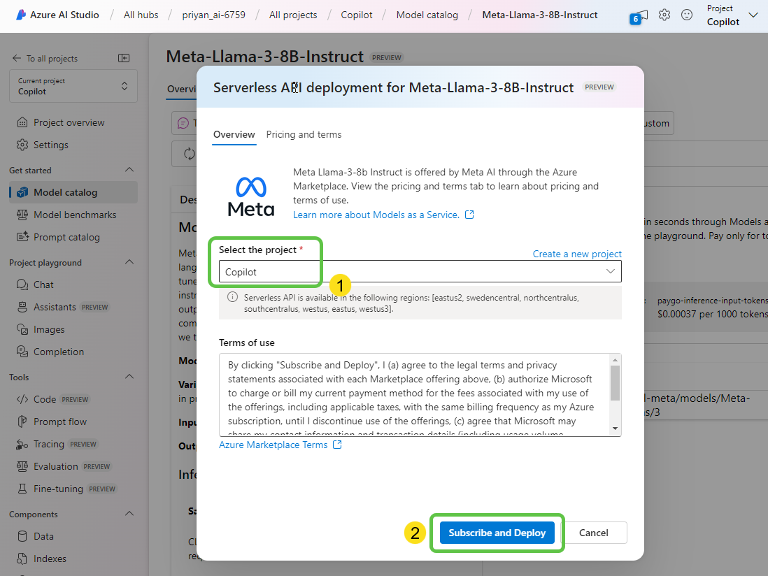 Subscribe and Deploy